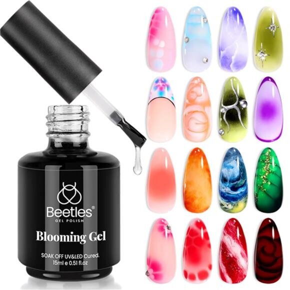 Beetles Blooming Gel 15ml Clear Uv Led Blossom Gel Polish for Spreading Effect - Picture 1 of 7